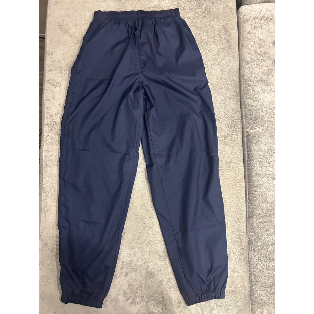 Women's Prospirit Navy Blue Mesh Lined Track Pants Elastic Waist Windbreaker S